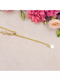 IBB gold heart spiga lariat necklace 18ct (British brand)