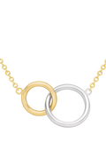 IBB 18ct two-tone gold link rings chain necklace, UK version