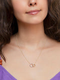 IBB 18ct two-tone gold link rings chain necklace, UK version