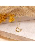 Collier pendentif cœur flottant en or 18ct IBB 46cm (marque britannique)