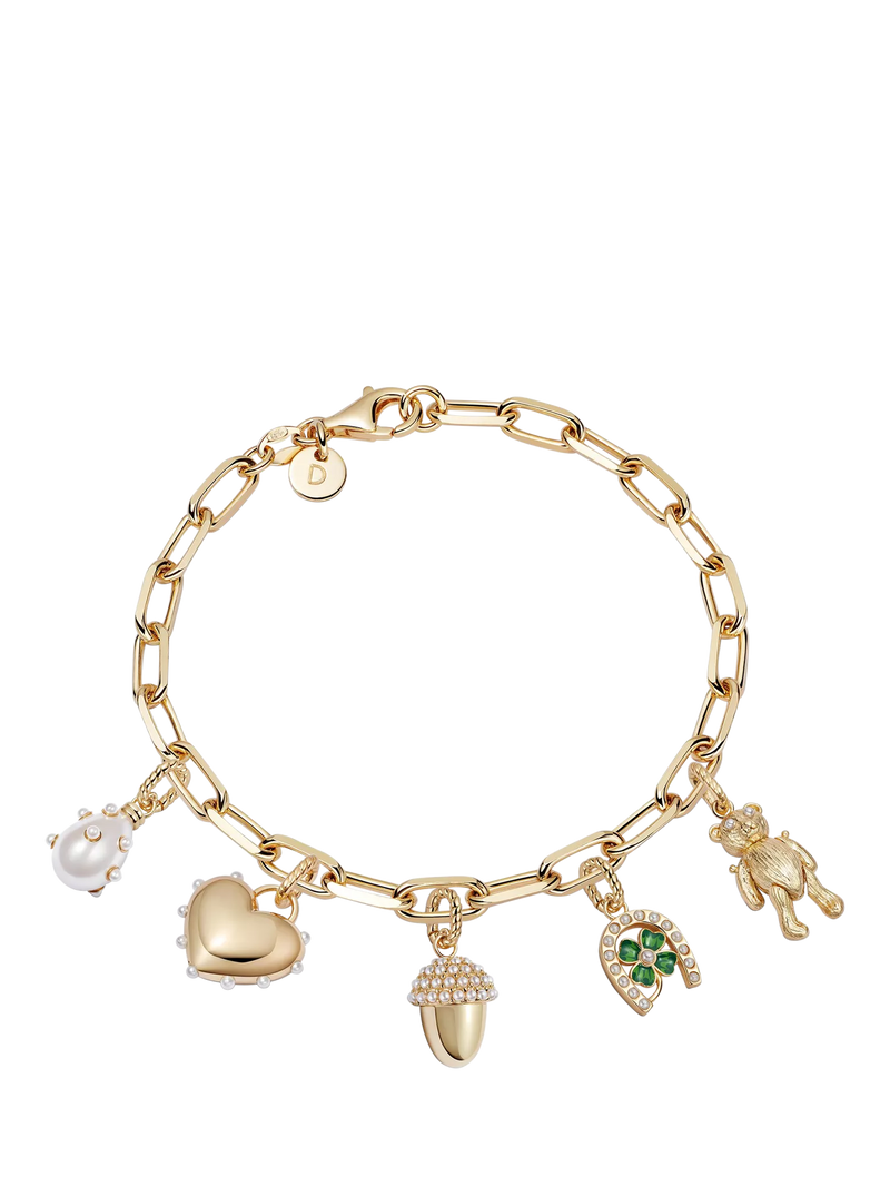 Daisy London gold charm bracelet - British product