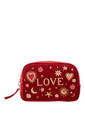 Elizabeth Scarlett Love Charm makeup bag red, imported from the UK
