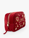 Elizabeth Scarlett Love Charm makeup bag red, imported from the UK