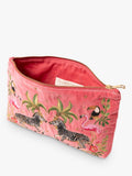 Elizabeth Scarlett zebra organic cotton pouch pink - British product