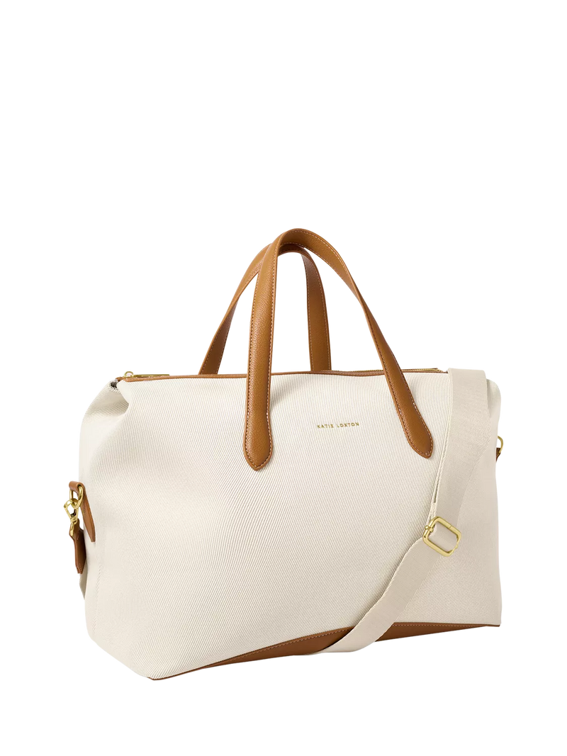 Katie Loxton canvas cabin bag cream (British brand)