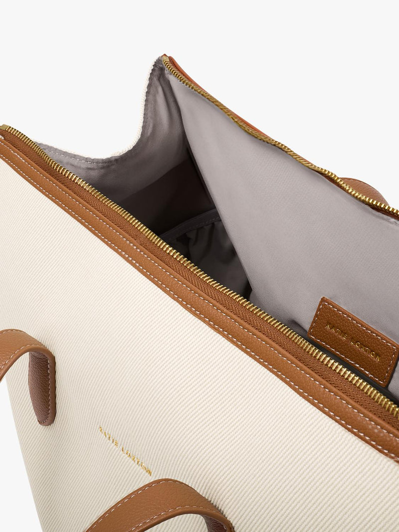Katie Loxton canvas cabin bag cream (British brand)