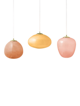 John Lewis MADE Adrienne Diner Triple Pendant Ceiling Light, Pink- Buy online at McGrocer
