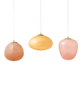 MADE Adrienne triple pendant ceiling light pink, imported from the UK