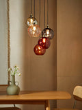 MADE Ilaria cluster ceiling light pink 89cm - British product