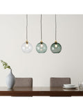MADE Ilaria 3 pendant ceiling light blue, UK version