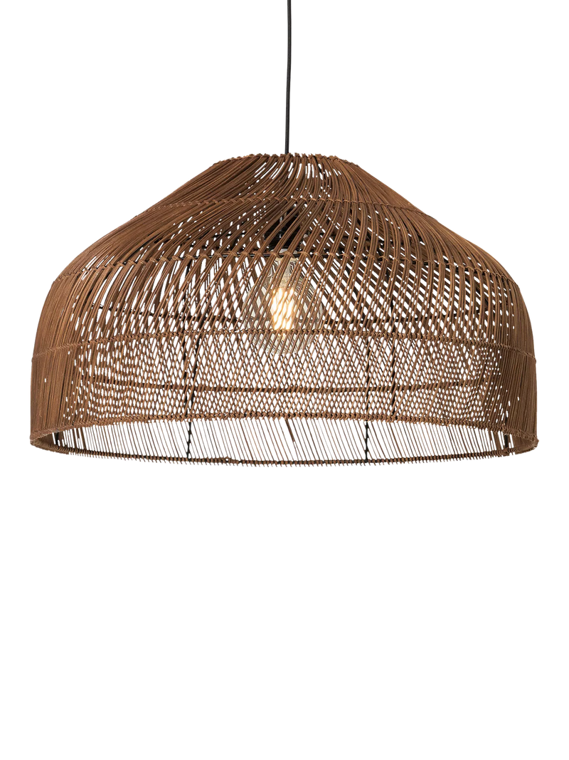 MADE Java XL rattan lampshade dark natural - British product