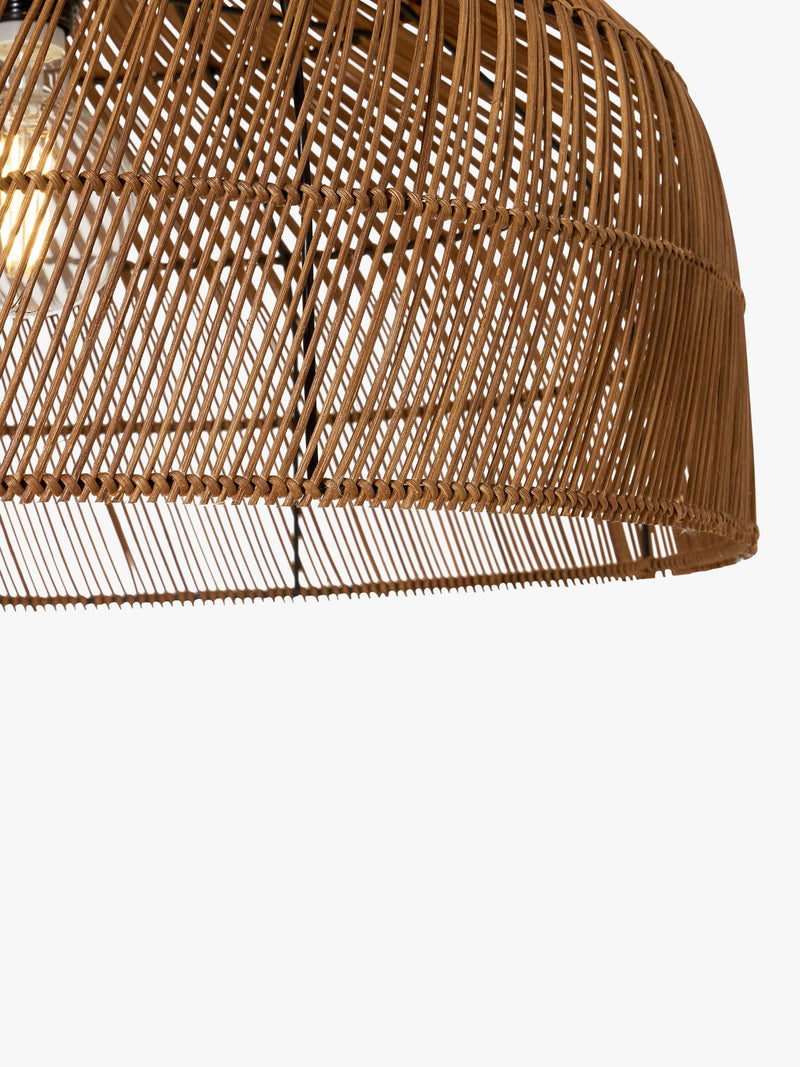 MADE Java XL rattan lampshade dark natural - British product