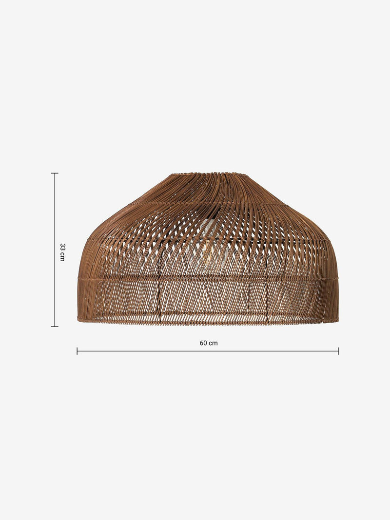 MADE Java XL rattan lampshade dark natural - British product