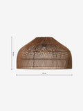 MADE Java XL rattan lampshade dark natural - British product