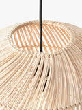 MADE Java round ceiling shade in natural rattan, imported from the UK