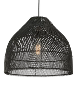 John Lewis MADE Java Rattan Lampshade Black- Buy online at McGrocer
