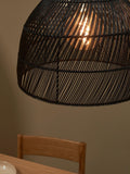 MADE Java Rattan Lampshade black 34cm (British brand)