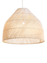 John Lewis MADE Java Tapered Ceiling Shade, Natural, 34cm Drop- Buy online at McGrocer