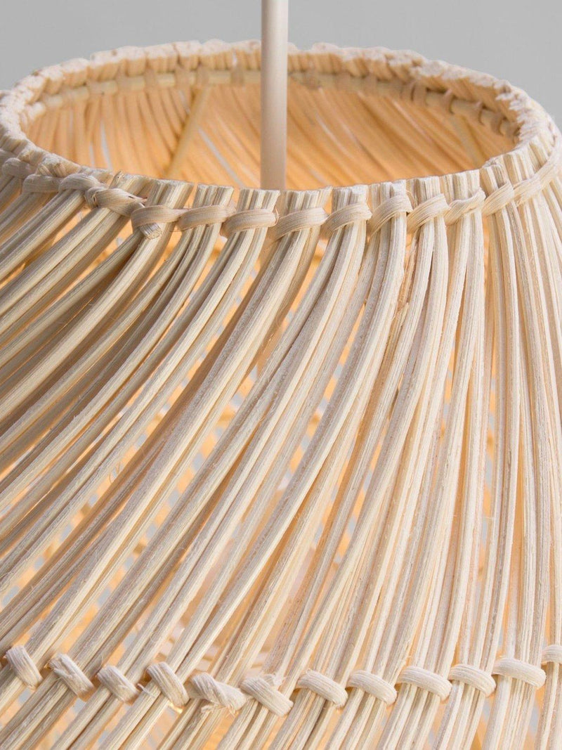 MADE Java tapered ceiling shade natural rattan 34cm (British brand)