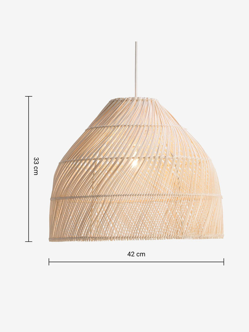 MADE Java tapered ceiling shade natural rattan 34cm (British brand)
