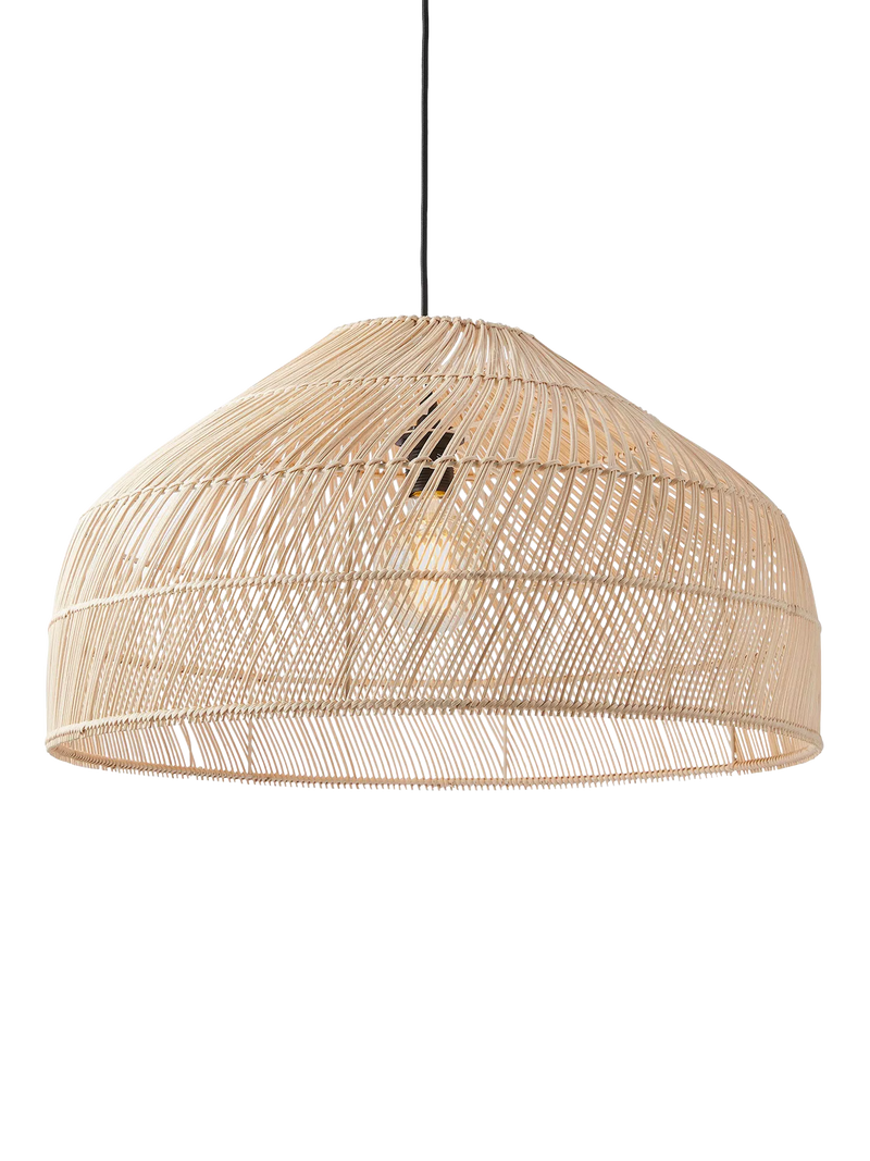 MADE rattan lamp shade 60cm light brown - British product
