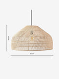 MADE rattan lamp shade 60cm light brown - British product