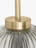 MADE Briz textured glass wall light in grey, UK version