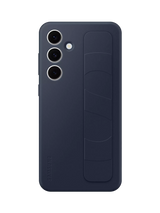 John Lewis Samsung Silicone Grip Case with Stand for Galaxy S24 FE - Blue/Black Phone Case- Buy online at McGrocer