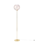 MADE Ilaria pink floor lamp with glass shade, UK version