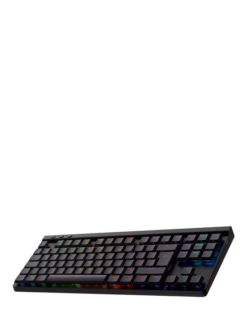 Logitech G515 Lightspeed TKL tenkeyless gaming keyboard in black, UK version