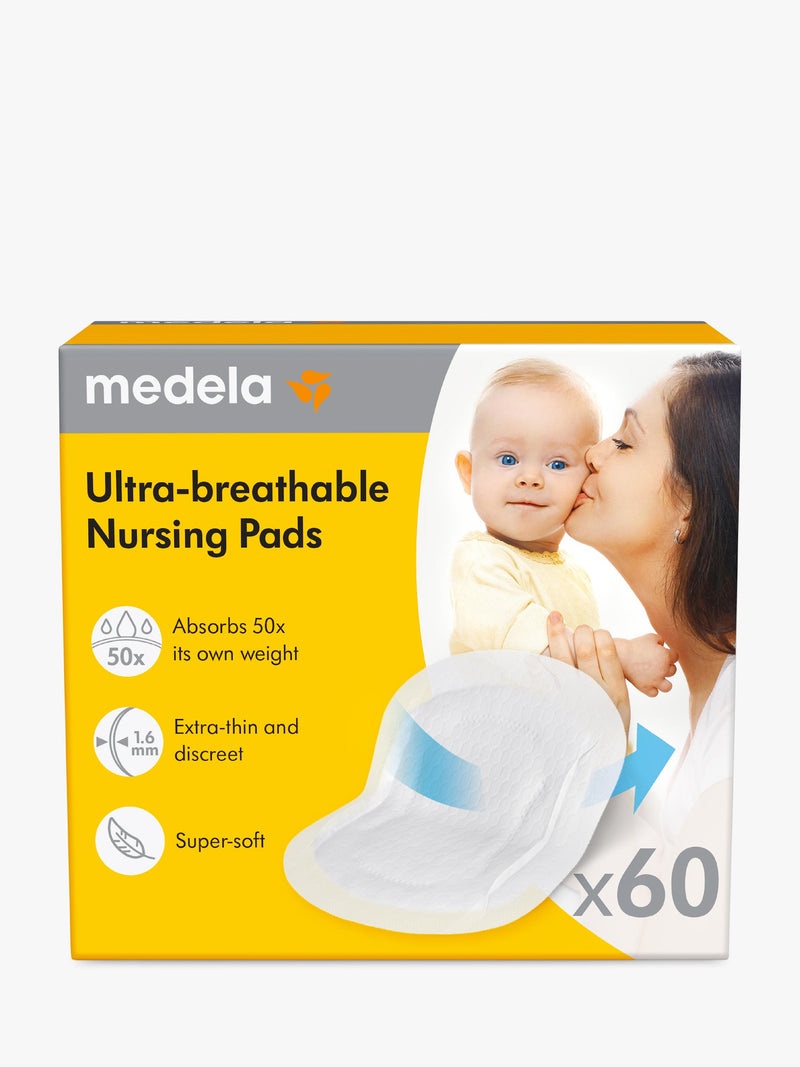 Medela Ultra Breathable Nursing Pads Pack of 50, imported from the UK