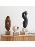 West Elm Arjuna wood sculpture H20cm, imported from the UK