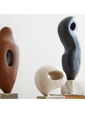 West Elm Arjuna wood sculpture H20cm, imported from the UK