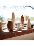 West Elm Arjuna wood sculpture H20cm, imported from the UK
