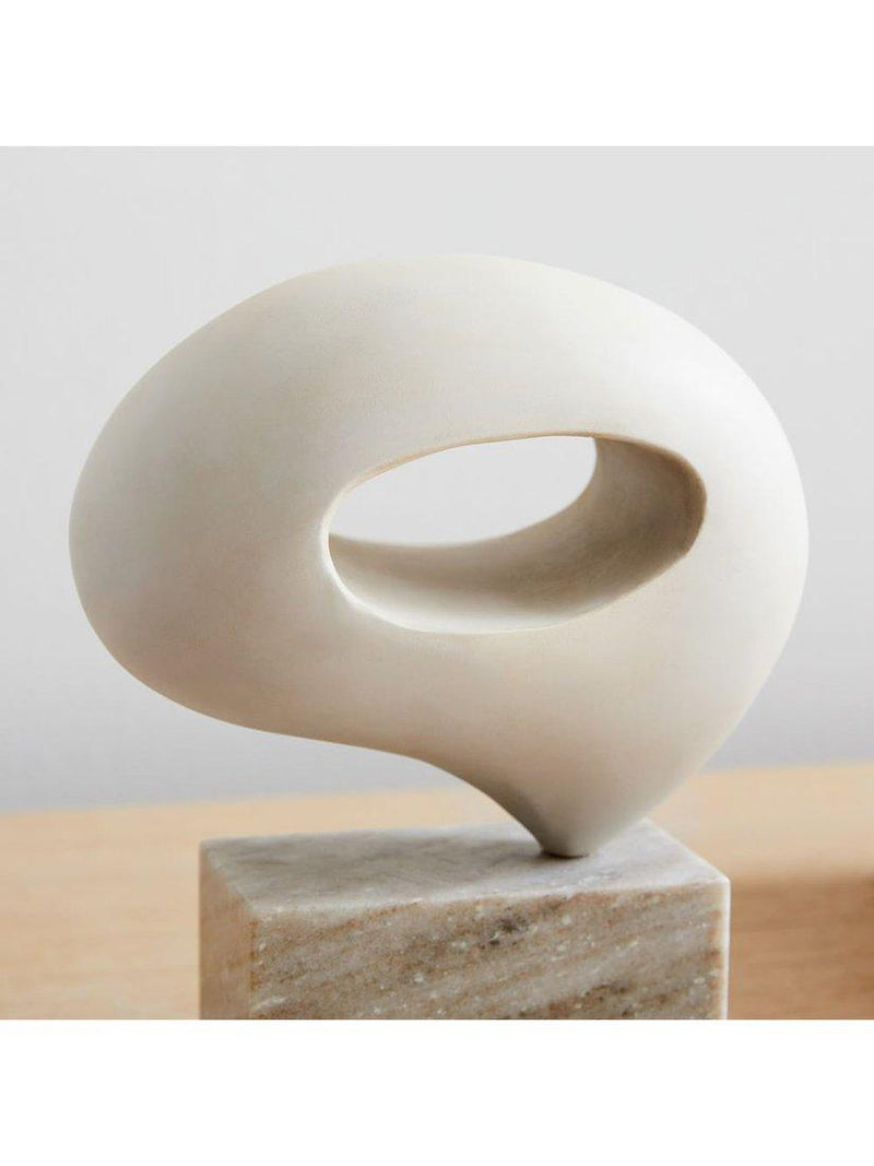 West Elm Arjuna wood sculpture H20cm, imported from the UK