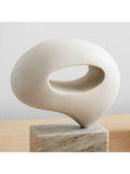 West Elm Arjuna wood sculpture H20cm, imported from the UK