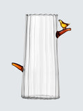 Ichendorf Milano Birds Small Glass Jug 120Ml Amber Clear