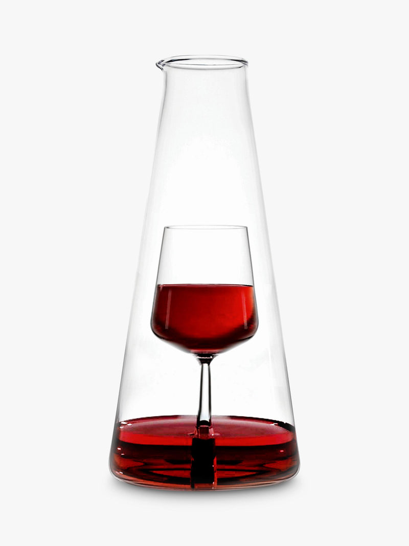Ichendorf Milano Inbottiglia wine glass decanter Clear/Red 110ml, UK version