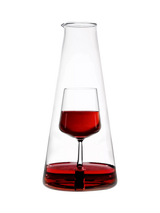 John Lewis Ichendorf Milano Inbottiglia Wine Glass Decanter Clear/Red 110ml- Buy online at McGrocer
