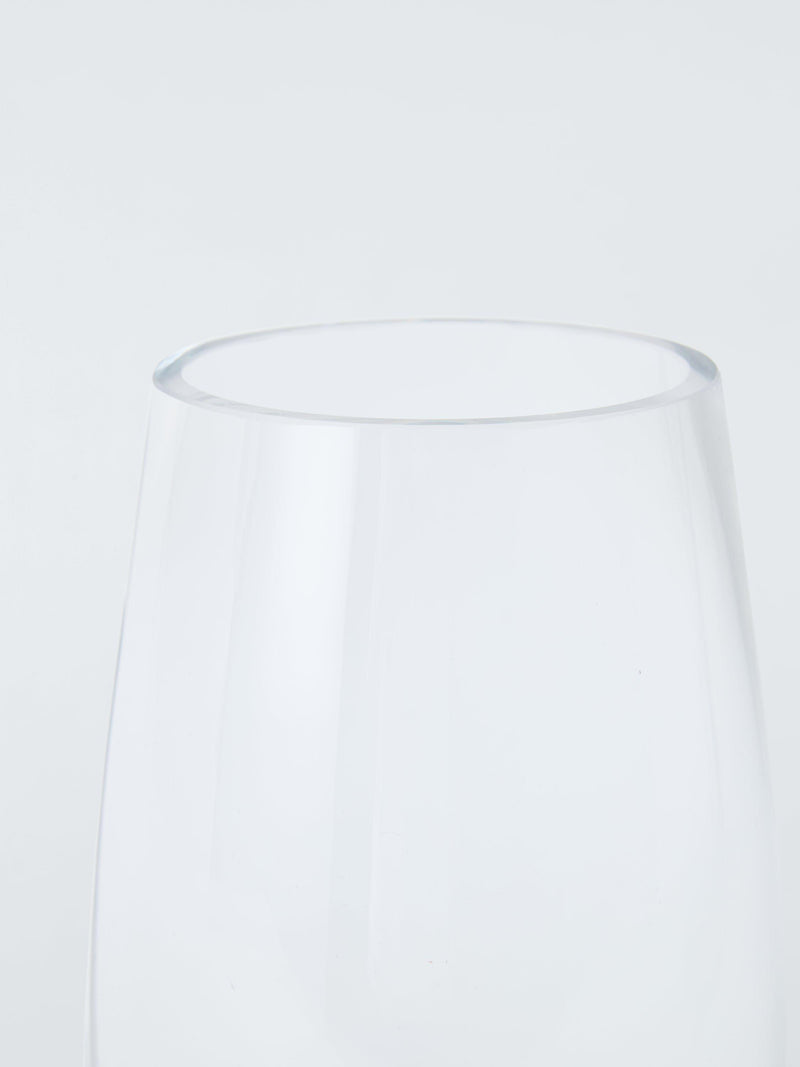 John Lewis bullet glass vase clear 27cm, UK version