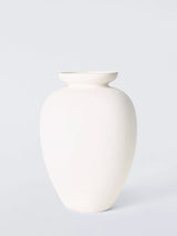 John Lewis John Lewis Tall Ceramic Urn Vase, Cream, 27cm- Buy online at McGrocer