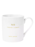 Katie Loxton Mr & Mrs porcelain mug set, UK version
