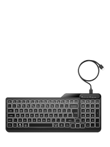 John Lewis HP 400 Backlit Wired Keyboard, Black- Buy online at McGrocer