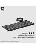 HP 400 backlit wired keyboard black (British brand)