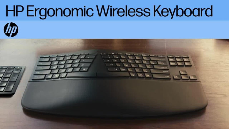 HP 960 ergonomic wireless keyboard full size, imported from the UK