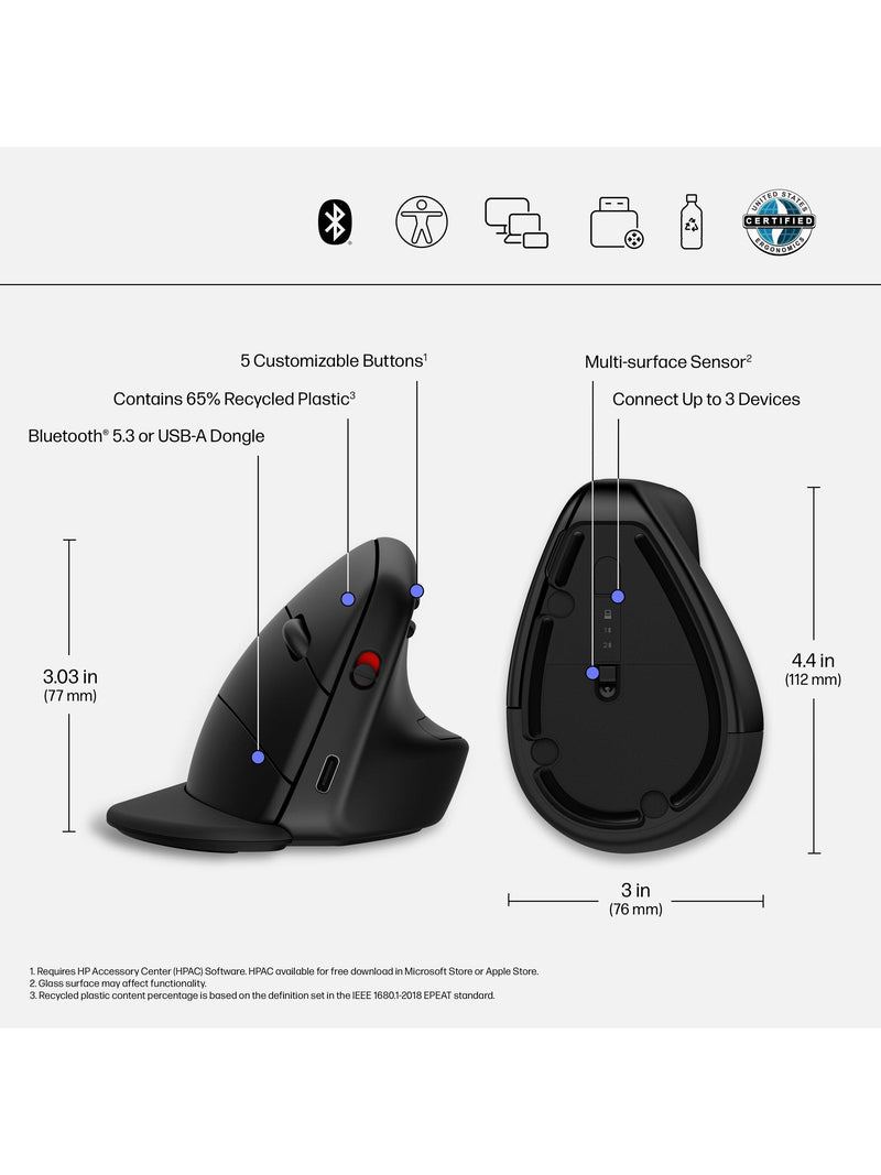 HP ergonomic wireless mouse 920 - British brand