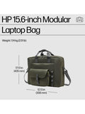 HP green modular laptop bag for 15.6 inch - British product