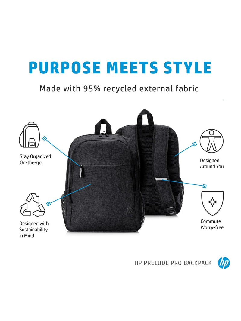 HP Prelude Pro laptop backpack grey 15.6-inch UK version