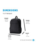HP Prelude Pro laptop backpack grey 15.6-inch UK version