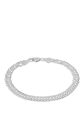Hoxton London double curb bracelet silver, imported from the UK